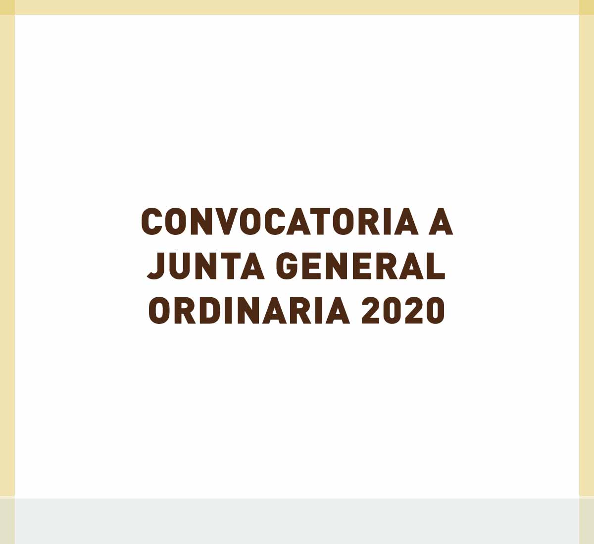 Convocatoria a Junta General de Accionistas 2020 en el Club de Campo La Galera