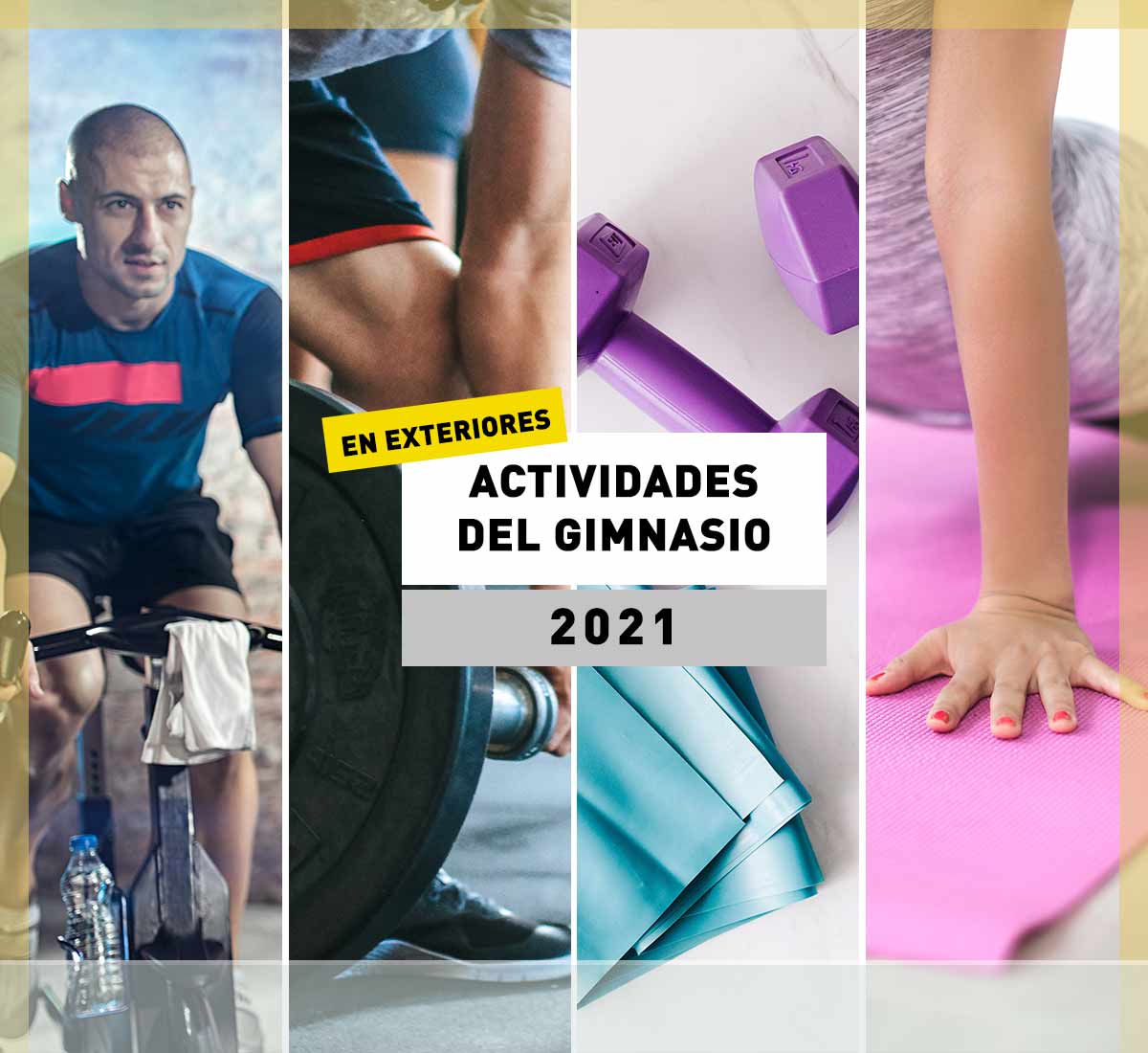 Cuadrante de gimnasio y actividades en exteriores en La Galera en 2021