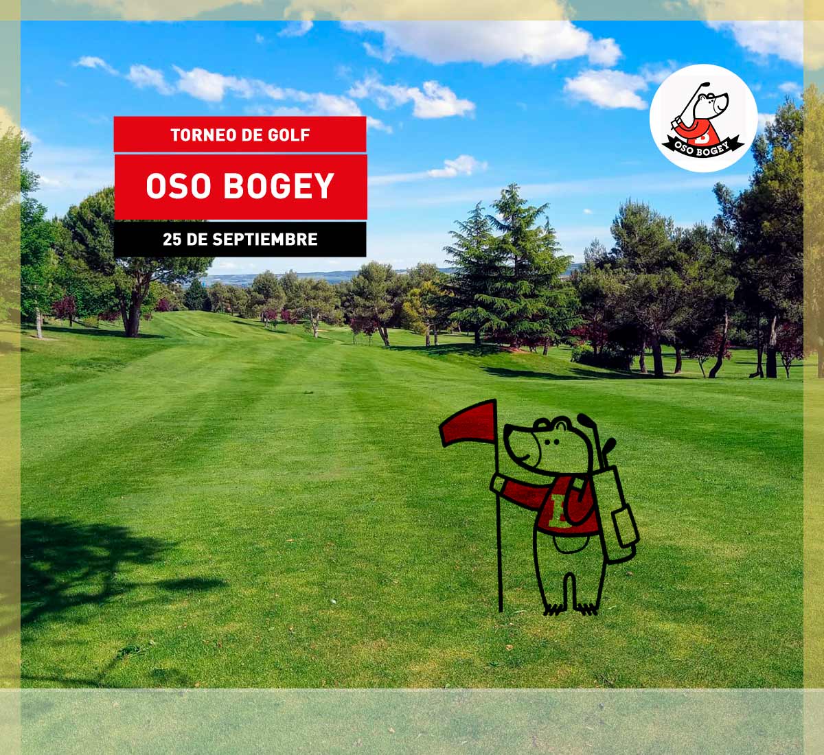 Torneo de Golf Oso Bogey el 25 de septiembre 2021