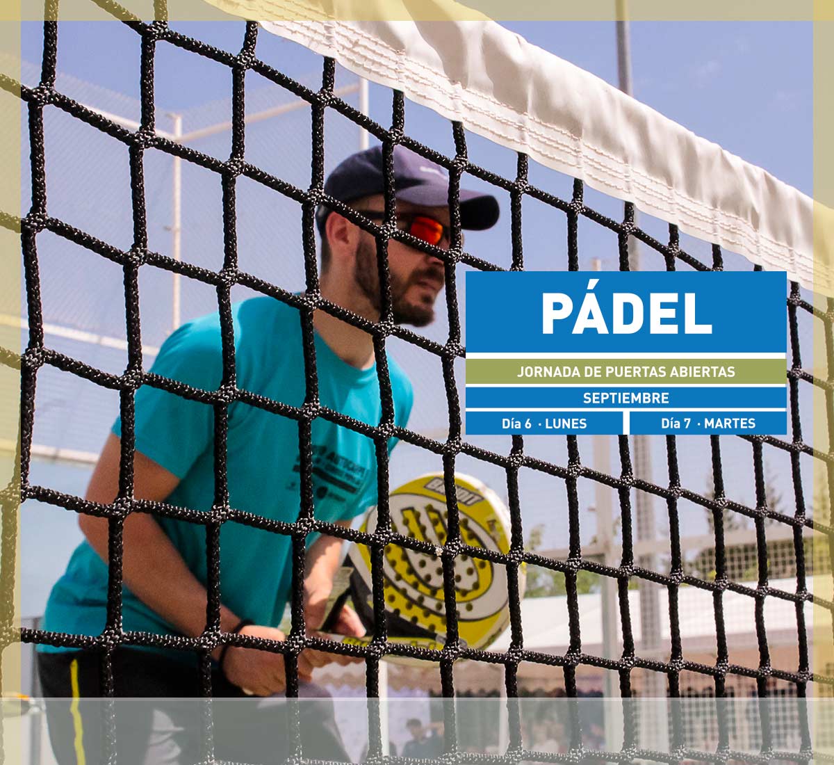 Jornadas de Puertas Abiertas de Pádel, el 6 y 7 de septiembre