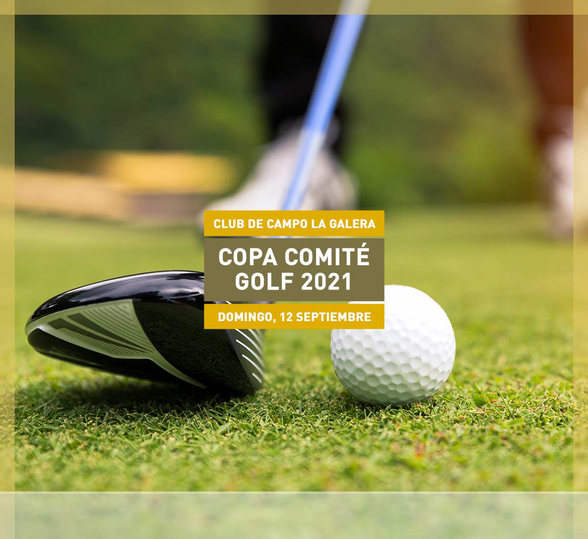 Copa Comité de Golf el 12 de septiembre 2021