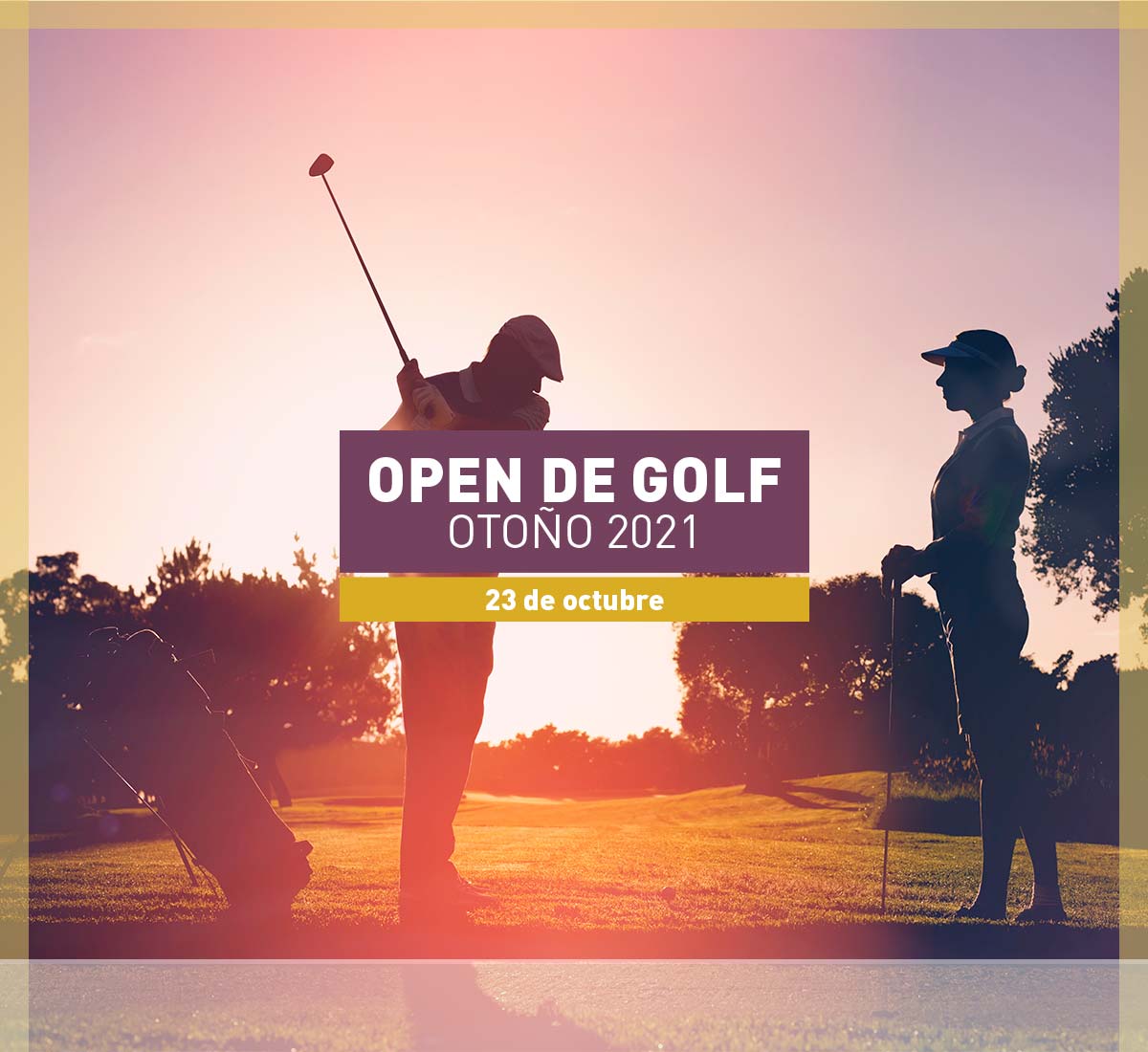 Open de golf en otoño el 23 de octubre de 2021