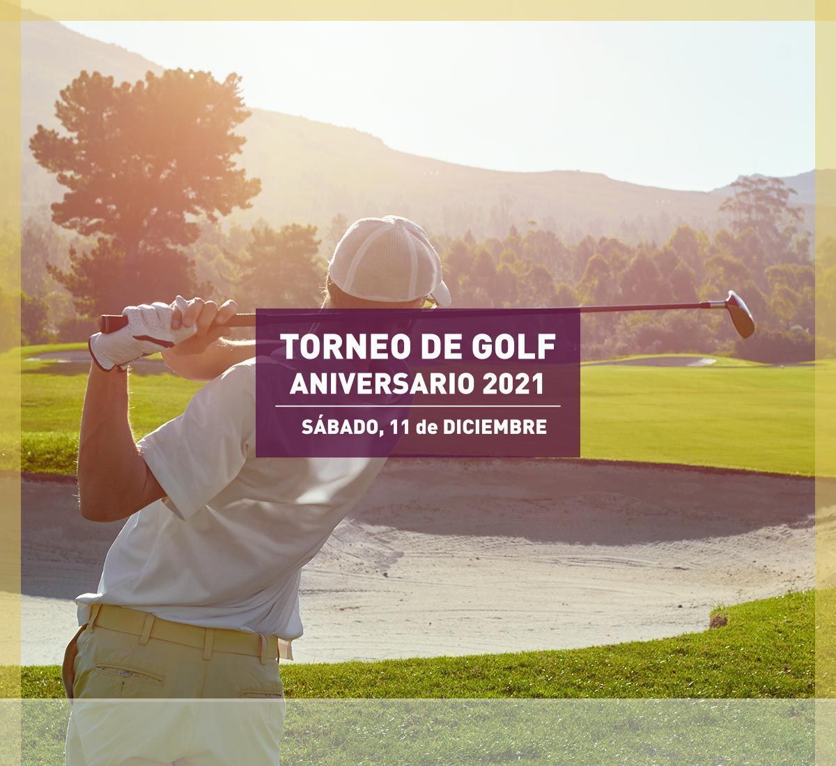 Torneo de golf 50 Aniversario el 11 de diciembre 2021