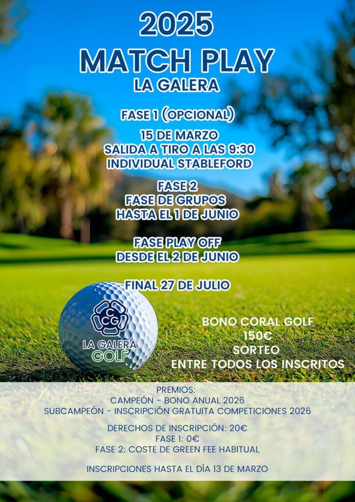MATCH PLAY GOLF 2025