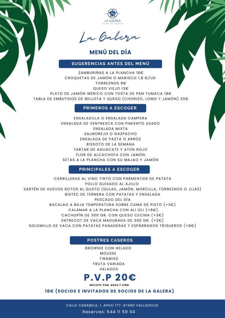 menu verano semana